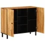 Beistellschrank aus massivem Akazienholz, 90 x 33 x 75 cm von , Sideboards - Ref: Foro24-356883, Preis: 106,14 €, Rabatt: %