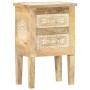 Mesita de noche pintada a mano madera maciza mango 40x30x60 cm de vidaXL, Mesitas de noche - Ref: Foro24-286161, Precio: 118,...