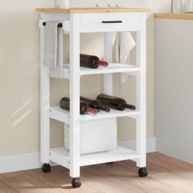 MONZA kitchen cart solid pine wood 48x40x90 cm by , Kitchen and dining carts - Ref: Foro24-376081, Price: 94,16 €, Discount: %
