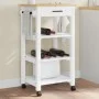 MONZA Küchenwagen aus massivem Kiefernholz 48x40x90 cm von , Küchen- und Speisewagen - Ref: Foro24-376081, Preis: 89,12 €, Ra...