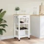 MONZA kitchen cart solid pine wood 48x40x90 cm by , Kitchen and dining carts - Ref: Foro24-376081, Price: 89,12 €, Discount: %