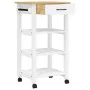 MONZA kitchen cart solid pine wood 48x40x90 cm by , Kitchen and dining carts - Ref: Foro24-376081, Price: 89,12 €, Discount: %