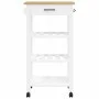 MONZA kitchen cart solid pine wood 48x40x90 cm by , Kitchen and dining carts - Ref: Foro24-376081, Price: 89,12 €, Discount: %