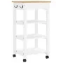 MONZA kitchen cart solid pine wood 48x40x90 cm by , Kitchen and dining carts - Ref: Foro24-376081, Price: 89,12 €, Discount: %