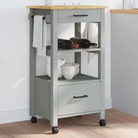 Carrito de cocina MONZA madera maciza de pino 48x40x90 cm de , Carros de cocina y comedor - Ref: Foro24-376083, Precio: 105,5...