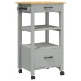 Carrito de cocina MONZA madera maciza de pino 48x40x90 cm de , Carros de cocina y comedor - Ref: Foro24-376083, Precio: 103,4...