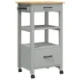 Carrito de cocina MONZA madera maciza de pino 48x40x90 cm de , Carros de cocina y comedor - Ref: Foro24-376083, Precio: 105,5...
