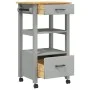 Carrito de cocina MONZA madera maciza de pino 48x40x90 cm de , Carros de cocina y comedor - Ref: Foro24-376083, Precio: 105,5...