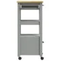 Carrito de cocina MONZA madera maciza de pino 48x40x90 cm de , Carros de cocina y comedor - Ref: Foro24-376083, Precio: 105,5...