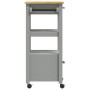 MONZA Küchenwagen aus massivem Kiefernholz 48x40x90 cm von , Küchen- und Speisewagen - Ref: Foro24-376083, Preis: 107,34 €, R...
