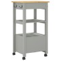MONZA Küchenwagen aus massivem Kiefernholz 48x40x90 cm von , Küchen- und Speisewagen - Ref: Foro24-376083, Preis: 107,34 €, R...