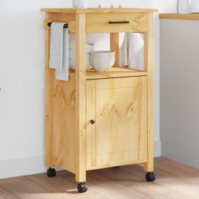 MONZA Küchenwagen aus massivem Kiefernholz 48x40x90 cm von , Küchen- und Speisewagen - Ref: Foro24-376088, Preis: 108,04 €, R...