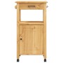 MONZA Küchenwagen aus massivem Kiefernholz 48x40x90 cm von , Küchen- und Speisewagen - Ref: Foro24-376088, Preis: 108,04 €, R...