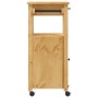 MONZA Küchenwagen aus massivem Kiefernholz 48x40x90 cm von , Küchen- und Speisewagen - Ref: Foro24-376088, Preis: 108,04 €, R...