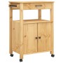 MONZA Küchenwagen aus massivem Kiefernholz 60x40x90 cm von , Küchen- und Speisewagen - Ref: Foro24-376097, Preis: 156,21 €, R...
