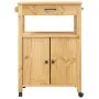 MONZA kitchen cart solid pine wood 60x40x90 cm by , Kitchen and dining carts - Ref: Foro24-376097, Price: 153,03 €, Discount: %