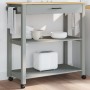 MONZA Küchenwagen aus massivem Kiefernholz 84x40x90 cm von , Küchen- und Speisewagen - Ref: Foro24-376104, Preis: 119,61 €, R...