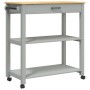 Carrito de cocina MONZA madera maciza de pino 84x40x90 cm de , Carros de cocina y comedor - Ref: Foro24-376104, Precio: 119,5...