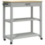 Carrito de cocina MONZA madera maciza de pino 84x40x90 cm de , Carros de cocina y comedor - Ref: Foro24-376104, Precio: 117,4...