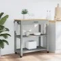 Carrito de cocina MONZA madera maciza de pino 84x40x90 cm de , Carros de cocina y comedor - Ref: Foro24-376104, Precio: 117,4...