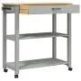 Carrito de cocina MONZA madera maciza de pino 84x40x90 cm de , Carros de cocina y comedor - Ref: Foro24-376104, Precio: 117,4...