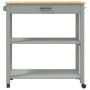 Carrito de cocina MONZA madera maciza de pino 84x40x90 cm de , Carros de cocina y comedor - Ref: Foro24-376104, Precio: 119,5...