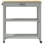 Carrito de cocina MONZA madera maciza de pino 84x40x90 cm de , Carros de cocina y comedor - Ref: Foro24-376104, Precio: 117,4...