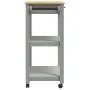 Carrito de cocina MONZA madera maciza de pino 84x40x90 cm de , Carros de cocina y comedor - Ref: Foro24-376104, Precio: 117,4...