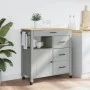 MONZA Küchenwagen aus massivem Kiefernholz 84x40x90 cm von , Küchen- und Speisewagen - Ref: Foro24-376110, Preis: 195,72 €, R...