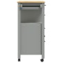 Carrito de cocina MONZA madera maciza de pino 84x40x90 cm de , Carros de cocina y comedor - Ref: Foro24-376110, Precio: 192,1...