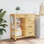 MONZA kitchen cart solid pine wood 84x40x90 cm by , Kitchen and dining carts - Ref: Foro24-376112, Price: 177,13 €, Discount: %