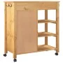 MONZA Küchenwagen aus massivem Kiefernholz 84x40x90 cm von , Küchen- und Speisewagen - Ref: Foro24-376112, Preis: 177,13 €, R...