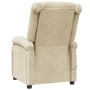 Sillón de masaje de tela color crema de , Sillones de masaje eléctricos - Ref: Foro24-348446, Precio: 231,41 €, Descuento: %