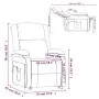 Cream fabric massage chair by , Electric massage chairs - Ref: Foro24-348446, Price: 227,14 €, Discount: %