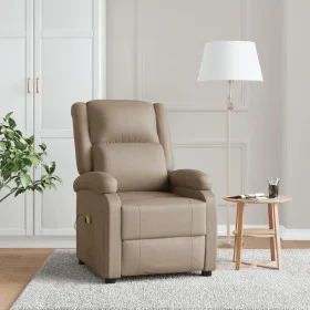 Sillón de masaje de cuero sintético color capuchino de , Sillones de masaje eléctricos - Ref: Foro24-348467, Precio: 224,53 €...