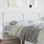 Cabecero de metal blanco 180 cm de , Cabeceros y pies de cama - Ref: Foro24-373972, Precio: 29,58 €, Descuento: %