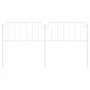Cabecero de metal blanco 180 cm de , Cabeceros y pies de cama - Ref: Foro24-373972, Precio: 29,58 €, Descuento: %