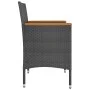 Garden chairs and stools set 4 pieces black synthetic rattan by , Garden chairs - Ref: Foro24-310614, Price: 198,77 €, Discou...
