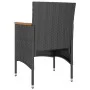 Garden chairs and stools set 4 pieces black synthetic rattan by , Garden chairs - Ref: Foro24-310614, Price: 198,77 €, Discou...
