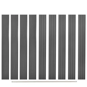 Ersatz-Zaunbretter, 9 Stück, graues WPC, 170 cm von vidaXL, Zaunpaneele - Ref: Foro24-45040, Preis: 172,92 €, Rabatt: %