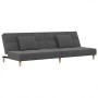 2-seater sofa bed with two pillows in light gray fabric by , Sofas - Ref: Foro24-375792, Price: 257,86 €, Discount: %