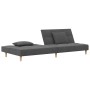 2-seater sofa bed with two pillows in light gray fabric by , Sofas - Ref: Foro24-375792, Price: 257,86 €, Discount: %