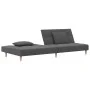 2-seater sofa bed with two pillows in light gray fabric by , Sofas - Ref: Foro24-375792, Price: 252,43 €, Discount: %