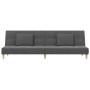 2-seater sofa bed with two pillows in light gray fabric by , Sofas - Ref: Foro24-375792, Price: 257,86 €, Discount: %