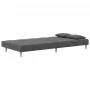 2-seater sofa bed with two pillows in light gray fabric by , Sofas - Ref: Foro24-375792, Price: 252,43 €, Discount: %