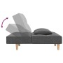 2-seater sofa bed with two pillows in light gray fabric by , Sofas - Ref: Foro24-375792, Price: 257,86 €, Discount: %