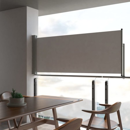 Einziehbare Seitenmarkise für Terrasse 100x300 cm grau von vidaXL, Sonnenschirme - Ref: Foro24-45186, Preis: 82,13 €, Rabatt: %
