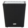Gartentischstühle 5 Stück synthetisches Rattan schwarz gehärtetes Glas von , Gartensets - Ref: Foro24-3058374, Preis: 255,85 ...