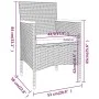 Garden dining set 5 pieces synthetic rattan black tempered glass by , Garden sets - Ref: Foro24-3058334, Price: 322,43 €, Dis...