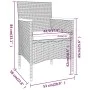 Garden dining set 5 pieces synthetic rattan and black acacia wood by , Garden sets - Ref: Foro24-3058336, Price: 316,15 €, Di...